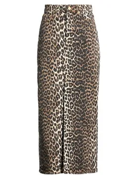Jeansrock Damen Khaki 34,36,38,40,42,44 Damen - Ganni - FashionsVida