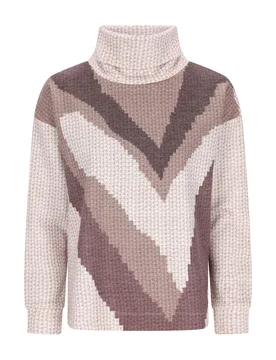 Druck D Sweatshirt Zickzack female - 46 - FashionsVida