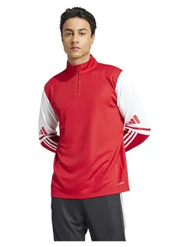 Sweat à Demi-zip Squadra 25 Training Team Power Red 2 / White M - Adidas - FashionsVida