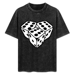Dice T-Shirt Basic Plain Short Sleeve Crew Neck Tee