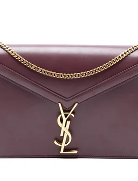 Smooth Calfskin Monogram Cassandra Clasp Bag - Saint Laurent - FashionsVida