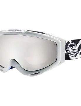 Masque De Ski Camp Matte White Silver Mirror/CAT3 Homme