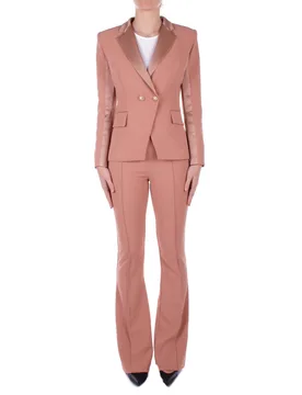 Donna pantalone pa08551e2 283 pant acetato nudo - Elisabetta Franchi - FashionsVida