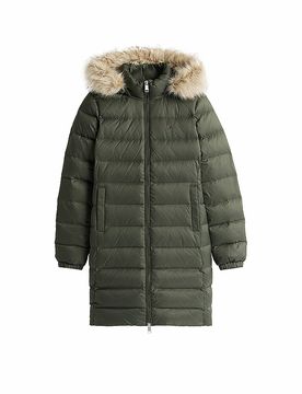 Abrigo acolchado oliva L