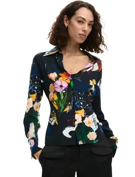 Desigual Damen Hemd Schwarz 508847