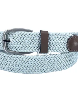 Gürtel Braided Two Tone, hellblau/beige 105_cm - Fenix - FashionsVida