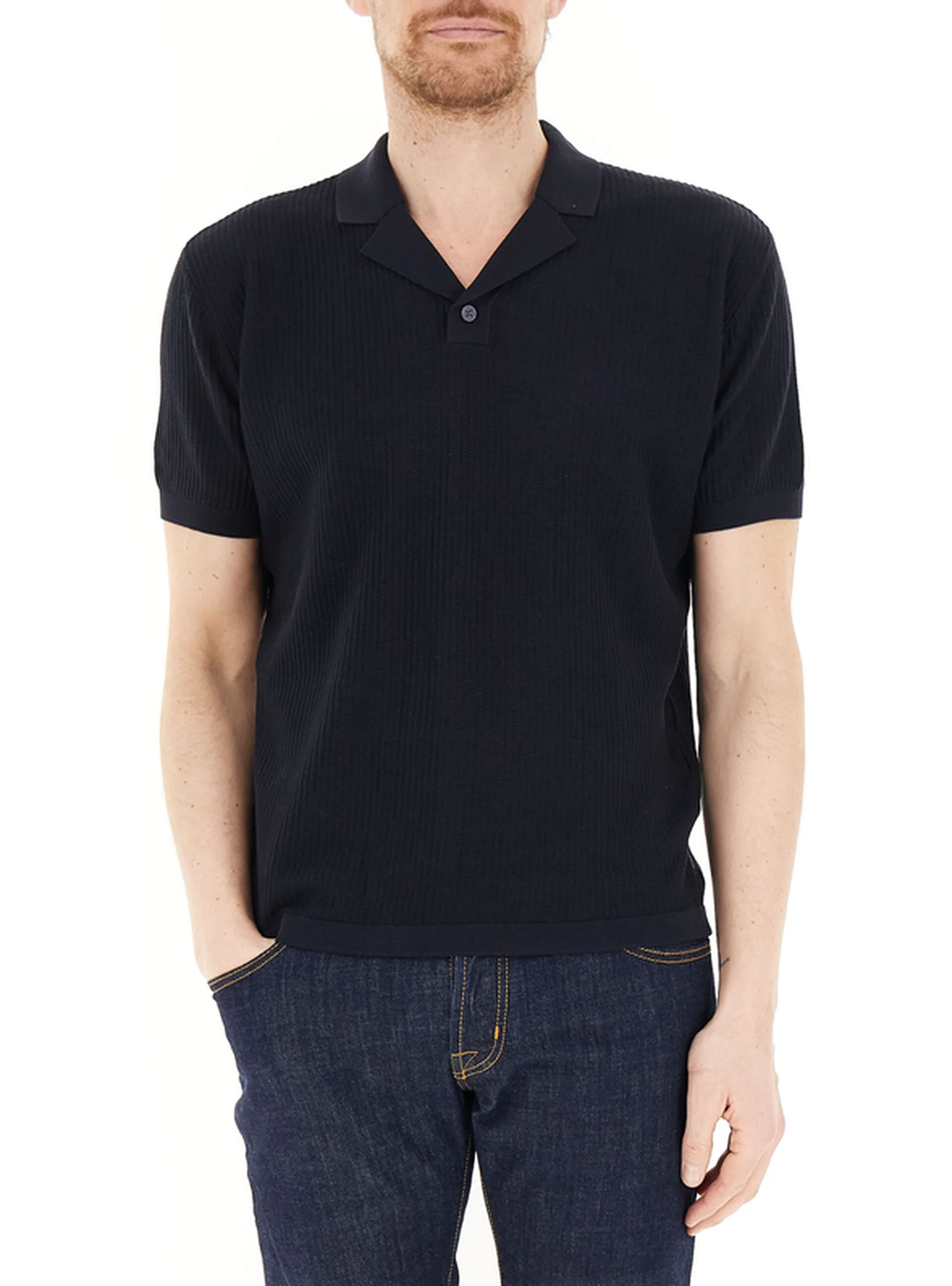 Polo in maglia BLU SCURO M - Armani exchange - FashionsVida