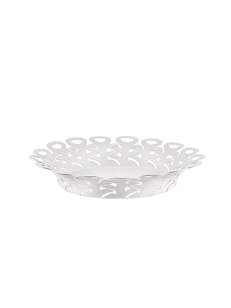 Corbeille VIMINI 27cm Acier inoxydable Epoxi. Blanc blanc - Alessi - FashionsVida