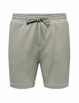 Lightweight Elasticated Waist Shorts Green male - ONLY & SONS - FashionsVida