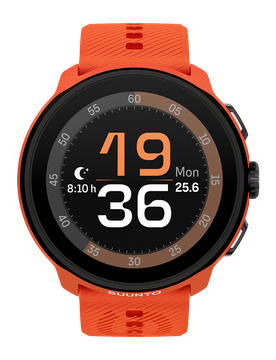Suunto Run Coral Orange with Silicone Strap