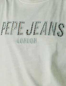 Camisa de mujer sin mangas logo calado - Pepe Jeans - FashionsVida