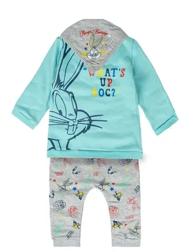 Tuta Cotton Brushed Looney Tunes Baby 3 Pezzi