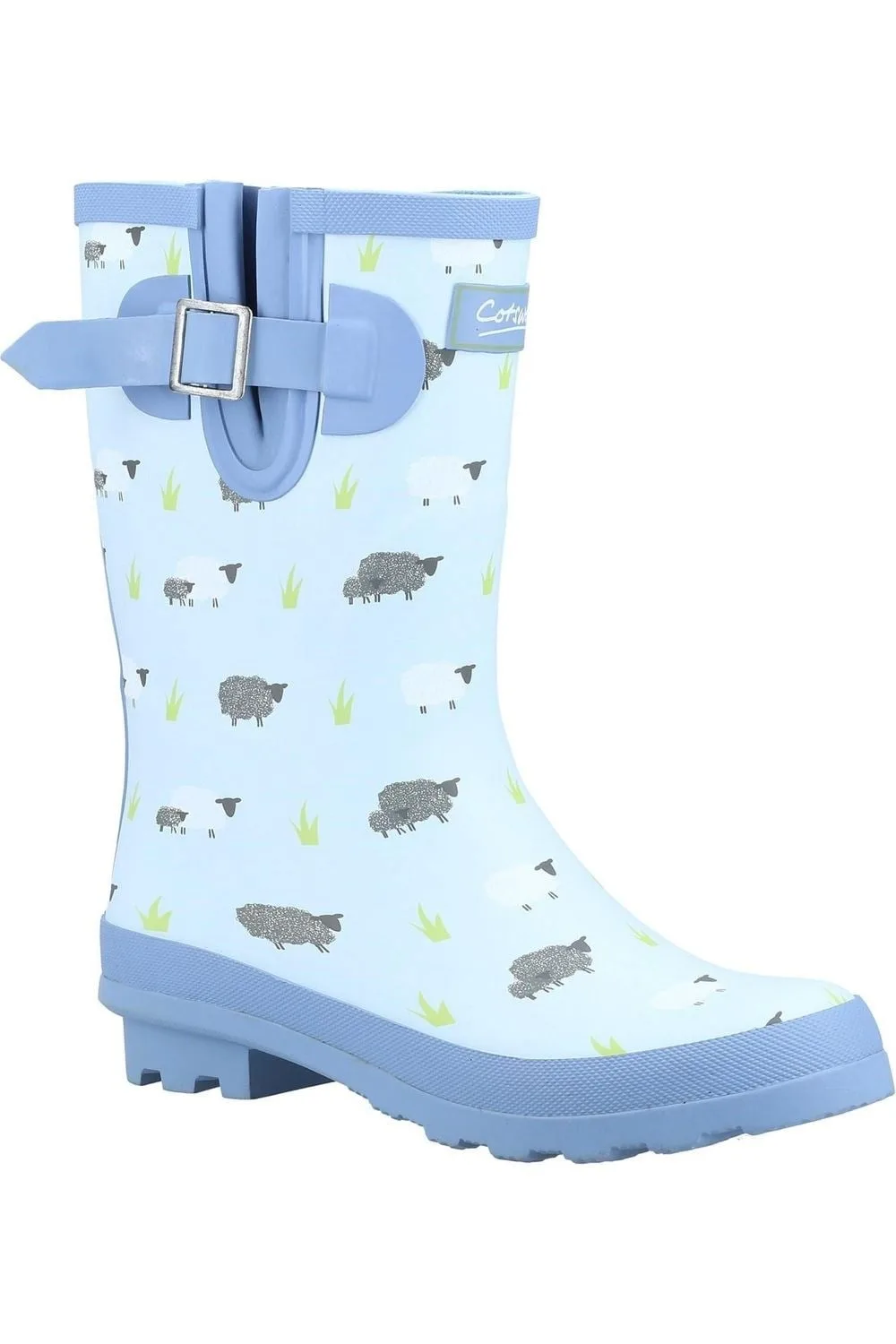 Farmyard Womens Sheep Wellington Boots - - Size: 8 - Cotswold - FashionsVida
