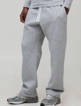Men's Essential Baggy Jogger Grey Marl Size Small Grey Marl S - boohooMAN - FashionsVida