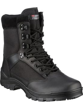 Tactical Boots mit YKK Zipper - Schwarz / 48 Herren Schwarz adult