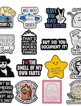 Cute Star Quotations Briefcase Badges Enamel Pin Men Women Lapel Pins for Backpack Brooch for Clothes Accessories Gift - Aliexpress - FashionsVida