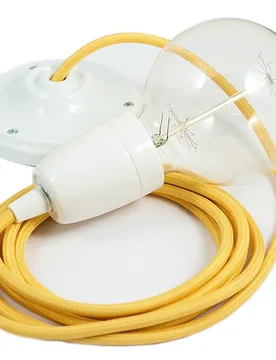 Cables Suspension Luminaire Rm10 50 Cm Yellow / White One Size - Creative - FashionsVida