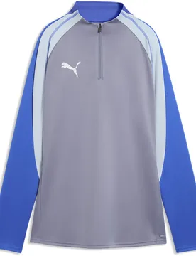 Sweat à Demi-zip Individualblaze Gray Sky / White / Royal Sapphire XS - Puma - FashionsVida