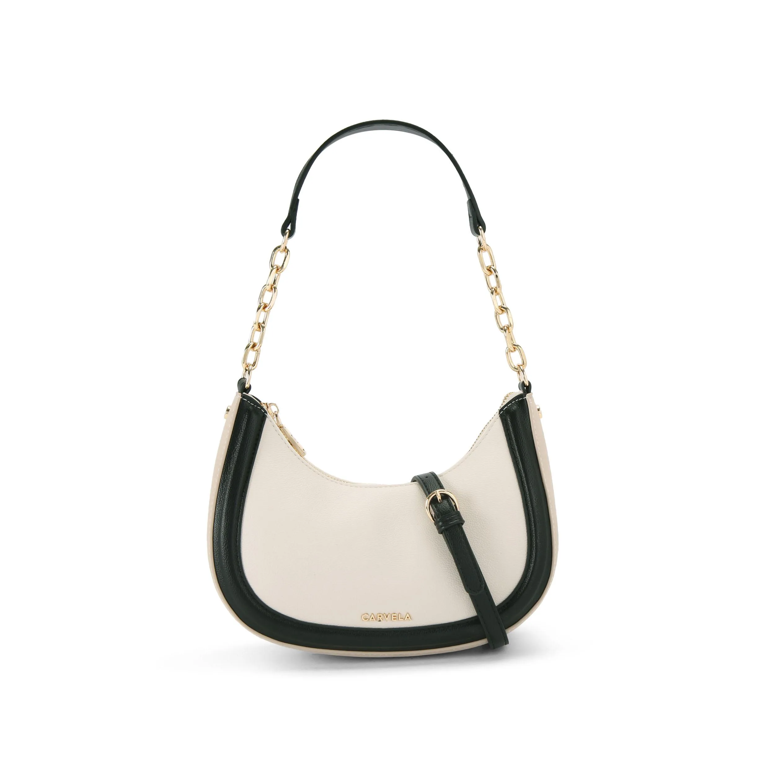 Womens Minori Scoop Shoulder Bag - White - One Size - Carvela - FashionsVida