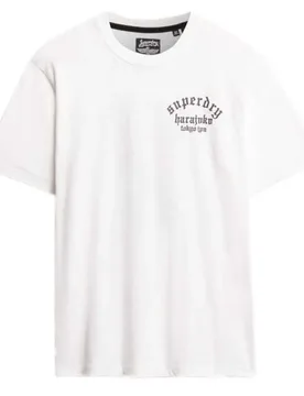 Maglietta A Maniche Corte Neo Trad Tattoo Loose Fit Optic L - Superdry - FashionsVida