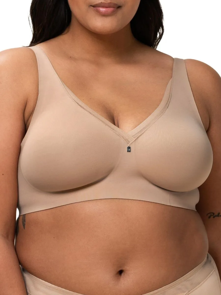 Womens True Shape Sensation Minimizer Bra - Beige Polyamide - Size 42dd - Triumph - FashionsVida