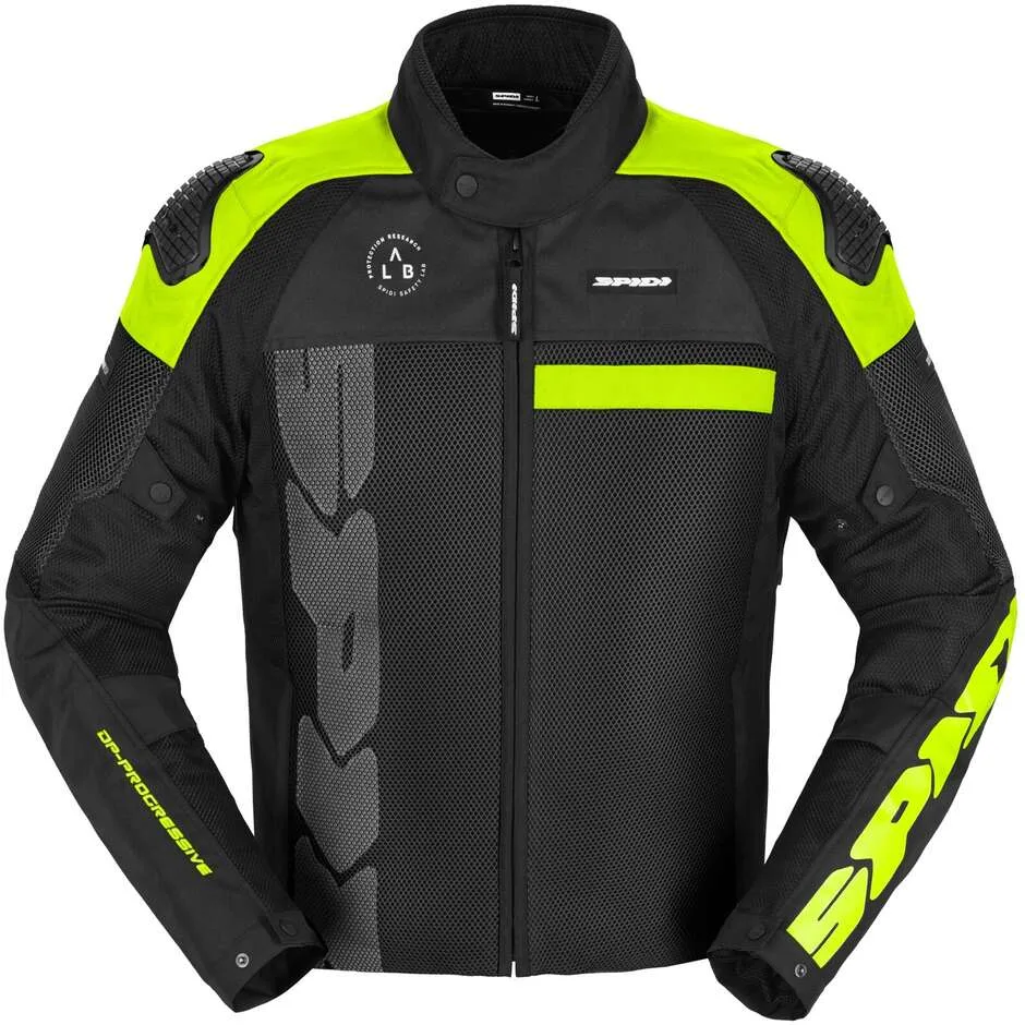 Giubbotto Moto PROGRESSIVE NET WindOut Giallo Fluo taglia L - Spidi - FashionsVida