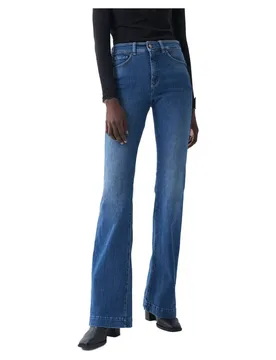 Jean Push In Secret Glamor Flare Blue 33 - Salsa Jeans - FashionsVida