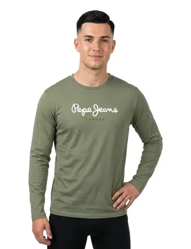 Maglietta A Maniche Lunghe Eggo Long N Military Green S