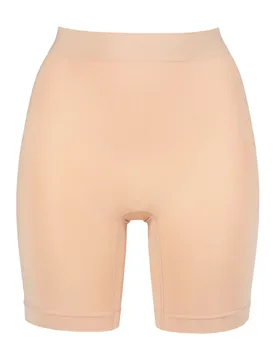 Women's 1 Pack Powerlite Thigh Shaper Short Rose Beige UK 10-12 - Skin Tones - Size: UK 10-12 - Ambra - FashionsVida