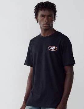 Tee Shirt Oval Logo noir/blanc s