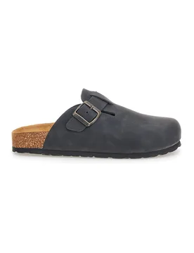 Ciabatte nere con fibbia in vera pelle 335A013PR 38 - PITTARELLO TIERRA - FashionsVida