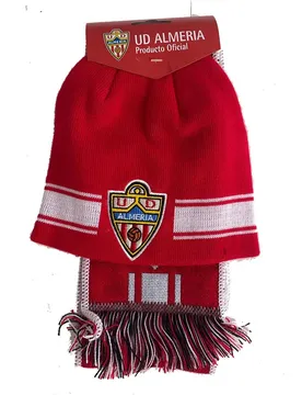 Bonnet Scarf + White / Red One Size Homme