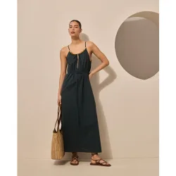 Vestido de tirantes trenzado