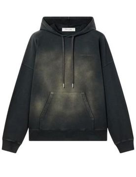 Mini Cotton Fleece Hoodie with Distressed Detailing