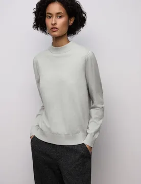 Kuscheliger Basic Pullover female Grau - Street One - FashionsVida