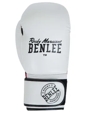 Gants De Boxe Artificiels Cuir Carlos White / Black / Red 6 oz