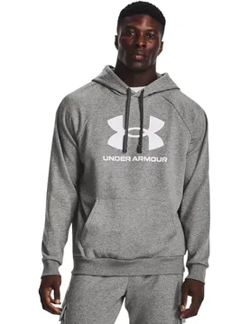 Rival Fleece Logo Herren Kapuzensweater, grau XL