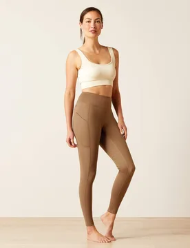 Damen Reitleggings BOREAS Half Grip, canteen S - Ariat - FashionsVida