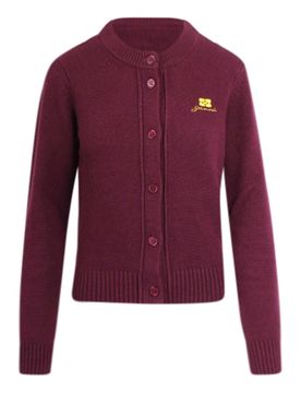 Cardigan In Misto Lana Con Bottoni