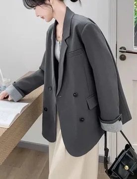 블레이저 Vintage Purple Blazer Women Long Sleeve Jacket Office Ladies Korean Fashion Coat Luxury Brand Suits Coats - Aliexpress - FashionsVida
