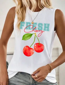 Camiseta sin mangas personalizada para mujer, añade tu propio texto e imagen, patrón impreso único, ropa de calle minimalista casual para hombre, b - Shein - FashionsVida