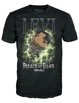 T-shirt à Manches Courtes Levi Ackerman En Boîte L´attaque Des Titans Multicolor S unisex