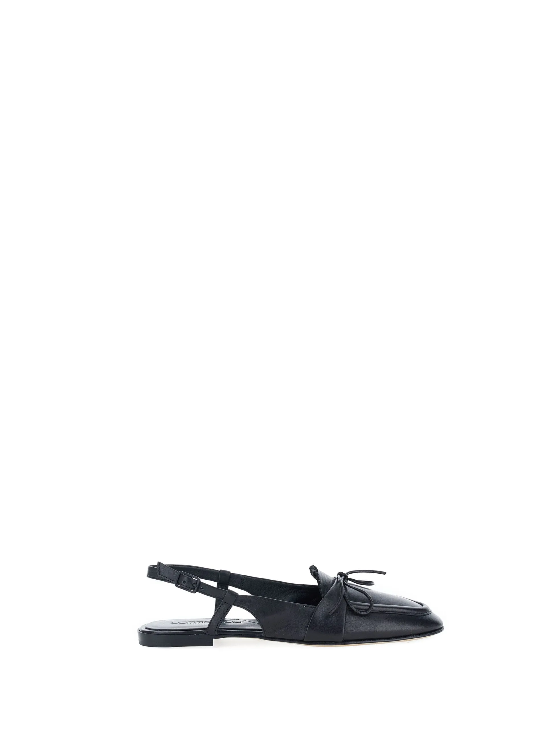 Mocassini slingback pelle NERO 38.5 - POMME D'OR - FashionsVida