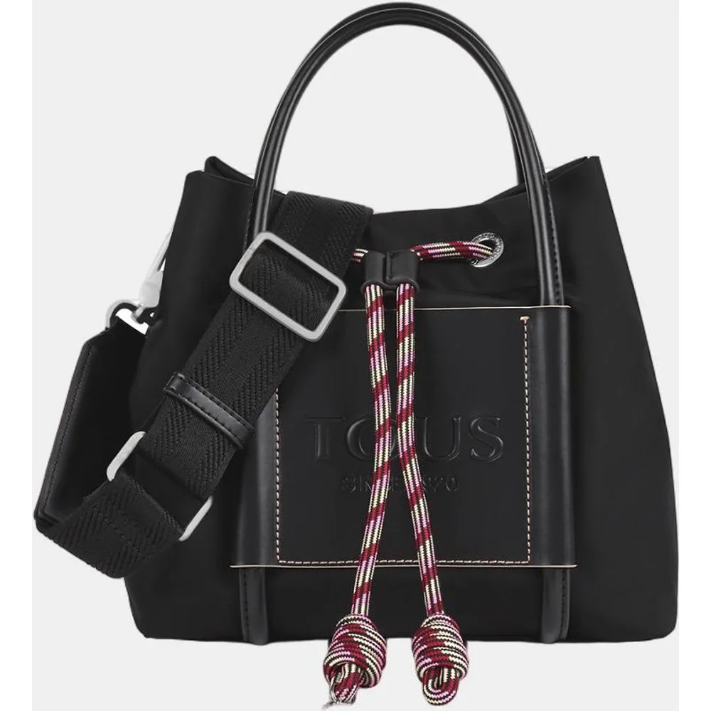 Bolso bandolera con cierre de cordón y doble asa - Tous - FashionsVida