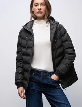 Jacke mit geklebten Nähten female Schwarz - Street One - FashionsVida