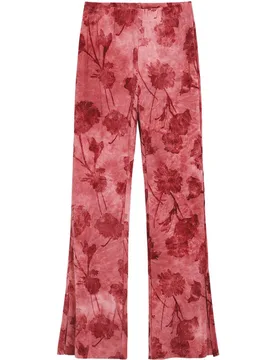 Pantalón de mujer bordado flores - Desigual - FashionsVida