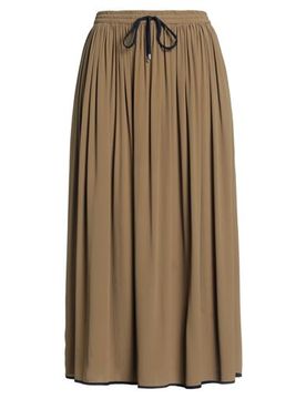 Falda midi Mujer Caqui 40 Mujer