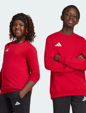 Maglia Entrada26 Sweat Bambini 11-12A Team Power Red 2 / White - Adidas - FashionsVida