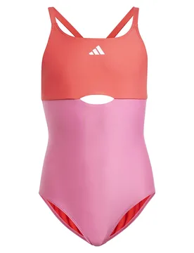 Colorblock X Back Swimsuit Pulse Magenta / Semi Lucid Red 14-15 Years Girls - Adidas - FashionsVida