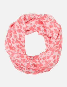 Loopschal mit Muster Rosa
